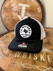 Black & White TX State Patch Hat