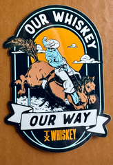 Bucking Bronco Sticker