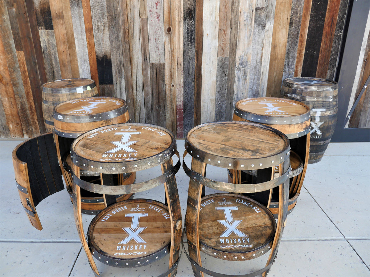 Custom TX Barrel Table, **IN STORE PICK UP ONLY** – TX Whiskey