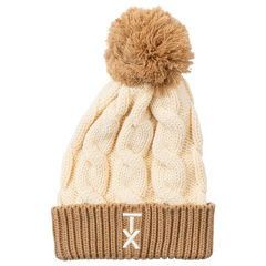 Cream & Mocha Beanie