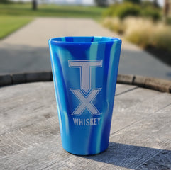 TX Whiskey Silicone Pint Glass, Arctic Sky