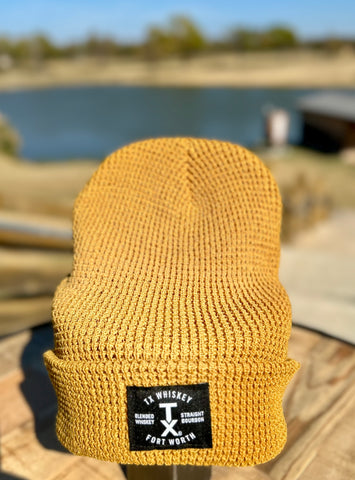 Carmel Waffle Cuffed Knit Beanie
