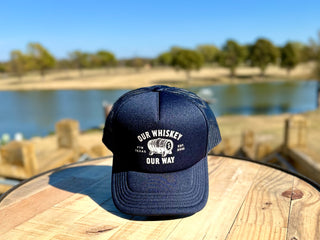 Navy Trucker Hat