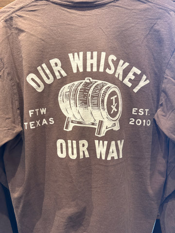 Our Whiskey Our Way Barrel L/S - Brown