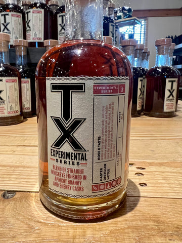 Tx Experimental Series Blend of straight Whiskeys Finished in Apricot Brandy and Sherry Cask.