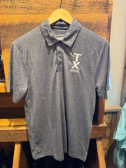 TX Bourbon Polo - Heather Grey