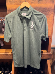 TX Whiskey Polo - Forest Green