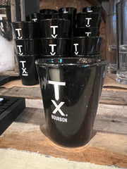 TX Bourbon Black Shot Glass