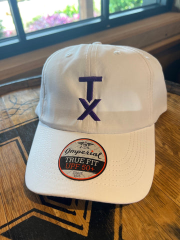 Performance TX Whiskey Hat, White/Purple