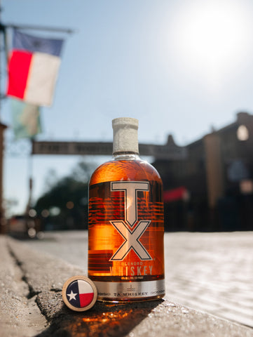 TX Flag Bottle Blended Whiskey 750mL, Engraving  Available!