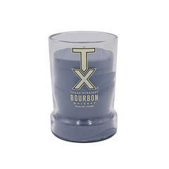 Repurposed TX Bourbon Bottle Candle