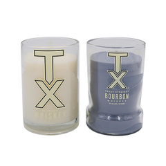 Repurposed TX Bottle Candle Duo, Add Ons Available!