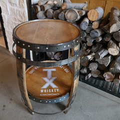 Custom TX Barrel Table, **IN STORE PICK UP ONLY**