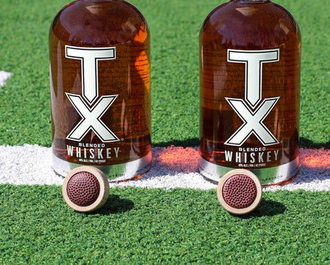 Football Cap TX Blended Whiskey 750mL, Engraving Available!