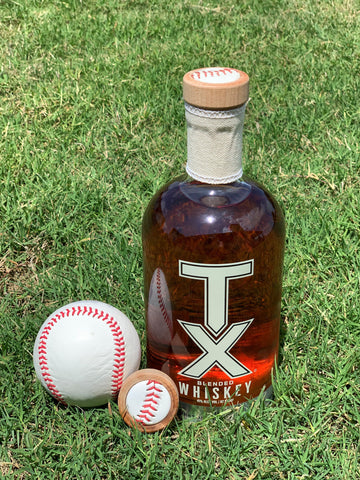 Baseball Cap TX Blended Whiskey 750mL, Engraving  Available!