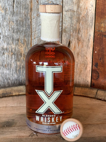 Baseball Cap TX Blended Whiskey 750mL, Engraving  Available!