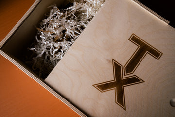 Wood TX Square Gift Box